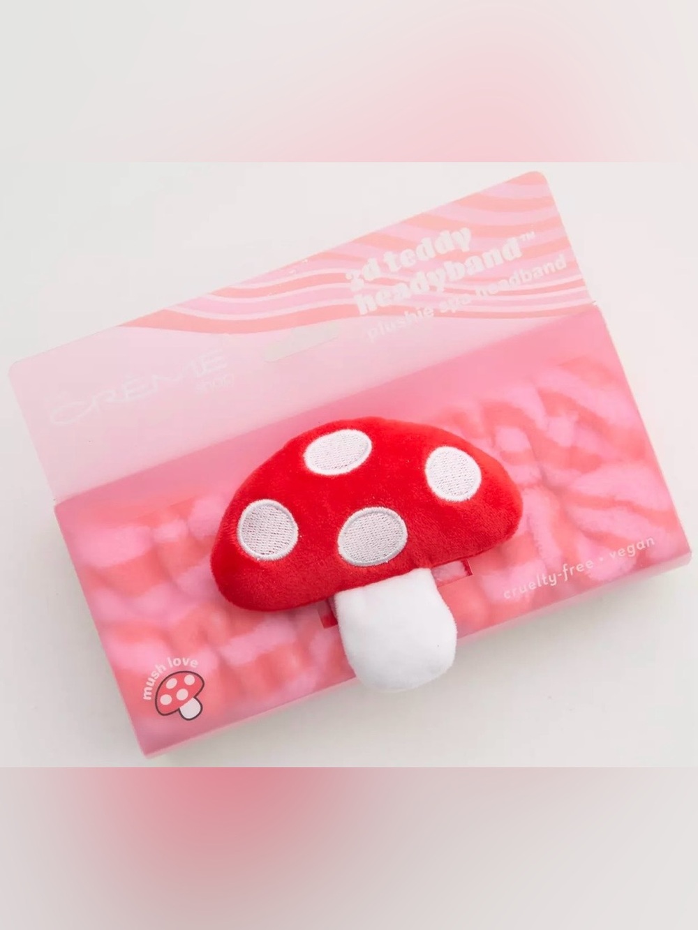 The Crème Shop, 3D teddy, headyband™ plushie spa headband, Mush Love, BNIP!
🍄❤️💖